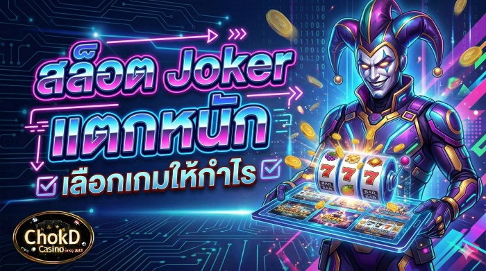 สล็อต Joker แตกหนักจริงไหม – วิธีเลือกเกมและเพิ่มโอกาสทำกำไร