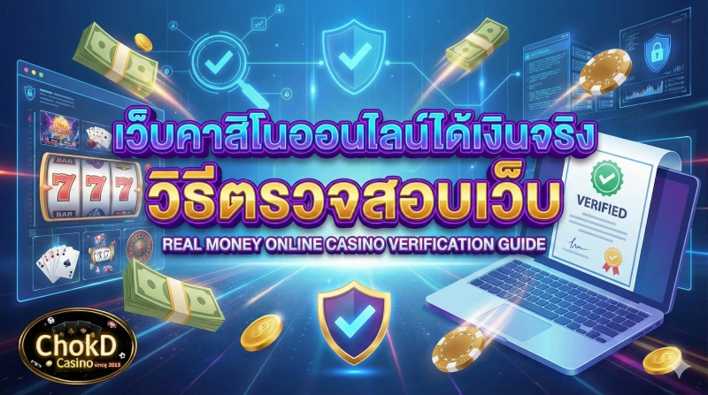 เว็บคาสิโนออนไลน์ได้เงินจริง – วิธีตรวจสอบเว็บก่อนสมัคร