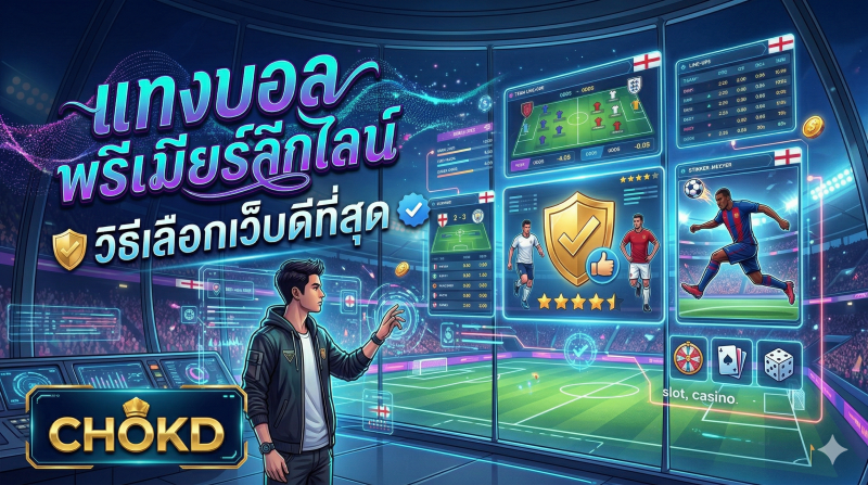 แทงบอลพรีเมียร์ลีกออนไลน์ วิธีเลือกเว็บดีที่สุด