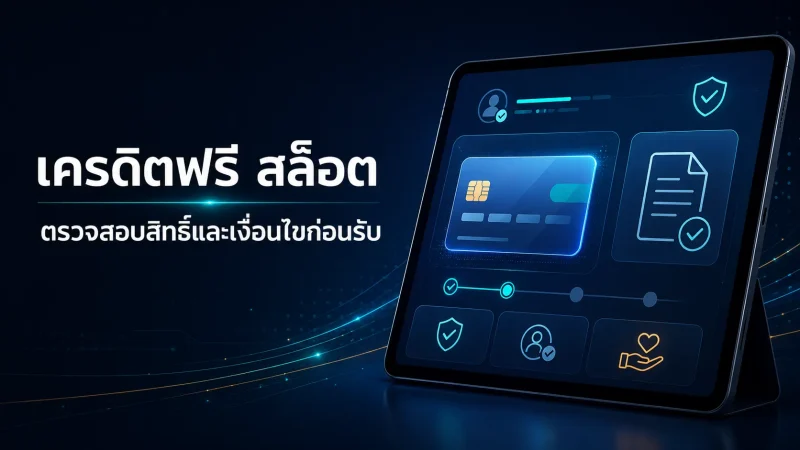 เครดิตฟรี สล็อต